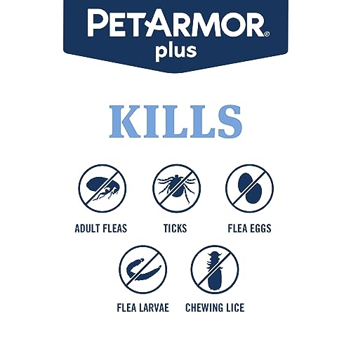 Plus Flea and Tick Prevention for Cats, Cat Flea and Tick Treatment, 6 Dose, Waterproof Topical, Fast Acting, Cats Over 1.5 lbs