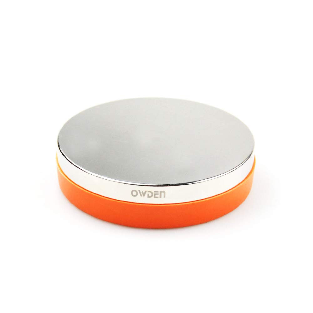 Professional Steel Bench Block(No Rebound), Metal Bench Block for Jewelry Stamping Tool,(Diameter: 3 Inches, Height: 3/4 Inch) Steel Part: Mirror Polishing with Chrome Plating.