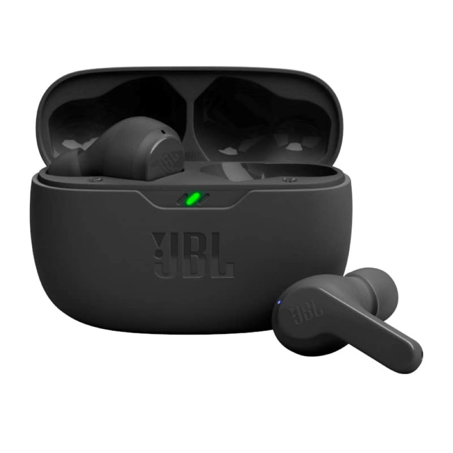 Vibe Beam - True Wireless Deep Bass Sound Earbuds, Bluetooth 5.2, Water & Dust Resistant, Hands-free call with VoiceAware, Up to 32 hours of battery life (Black)