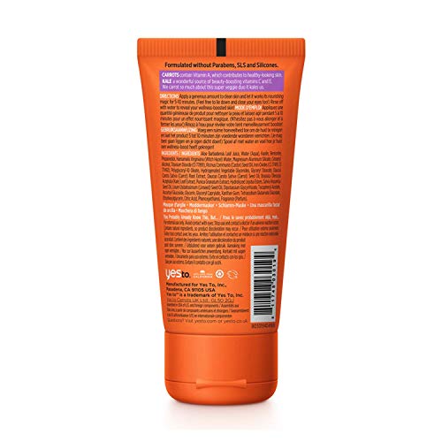 Carrots NEW Nutrition Boosting 100% Vegan Vitamin-Enriched Kale Mud Mask - 2 Fluid Ounces | For Depleted Skin | Carrots and Kale For Glowing and Healthier-Looking Skin