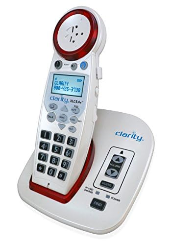 Clarity XLC3.4+ DECT 6.0 Extra Loud Ringer with Big Button, Speakerphone with Talking Caller ID, and Dual Power Battery