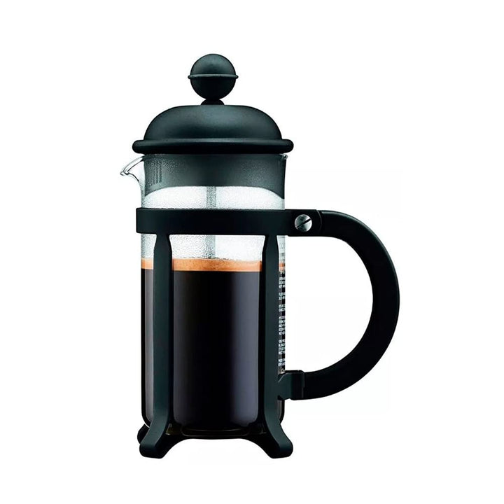 34oz Java French Press Coffee Maker, High-Heat Borosilicate Glass, Black - Made in Portugal