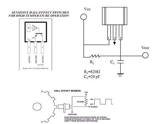 30pcs A3144 3144 Hall Effect Sensor for High-Temperature Operation,3Pins.