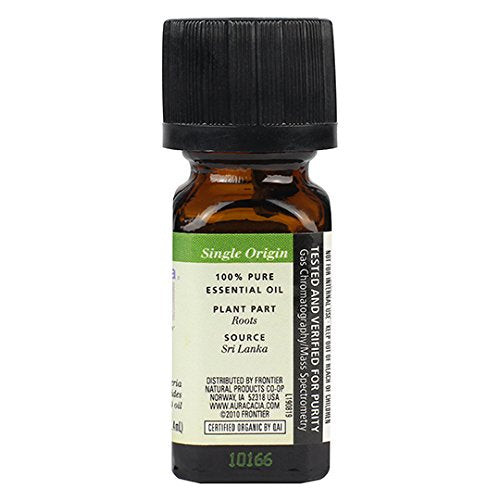 Organic Essential Oil, Vetiver, 0.25 Fluid Ounce