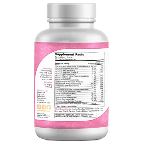 Mighty Mini Prenatal Vitamin with DHA & Folate - Certified Kosher - All Natural Prenatal Vitamins - Multivitamin for Pregnant Women - 19 Prenatal Vitamins Including Folic Acid (90 Softgels)