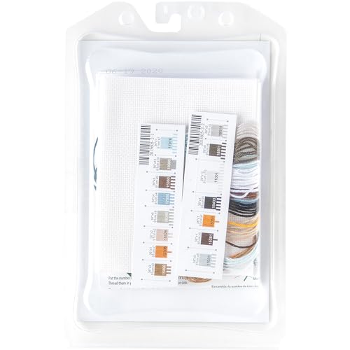 Dimensions Gold Collection Counted Cross Stitch Kit, Wolf, 18 Count White Aida, 5'' x 7''