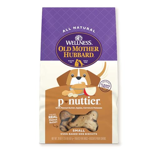 Wellness P-Nuttier Dog Biscuits, Natural, Training Treats, Peanut Butter Flavor, Small Size, (20 Ounce Bag)