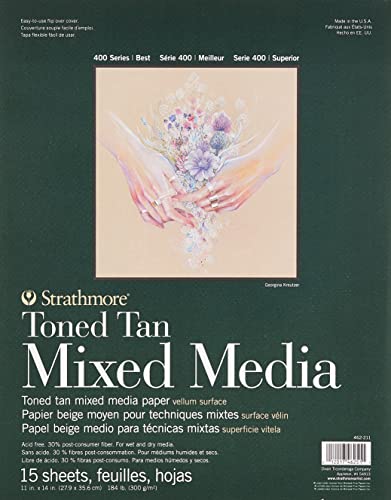 Toned Mixed Media Paper Toned Tan 11X14-15 Sheets -62462211