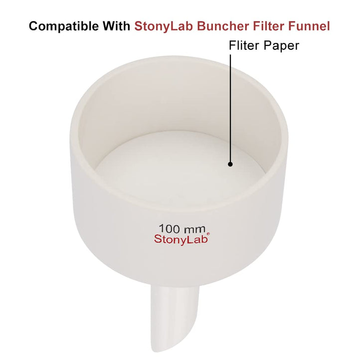 Qualitative Filter Paper, 94 mm Diameter Fast Speed Cellulose Filter Paper Circles, 25 Microns Particle Retention, 100 Packs