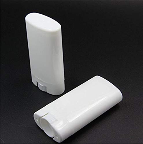 Wholesale 15ML BPA Free White Empty Plastic Oval Deodorant Containers Lip Balm Tubes Lipstick Tube For Crayon Chapstick Homemade(20PCS)