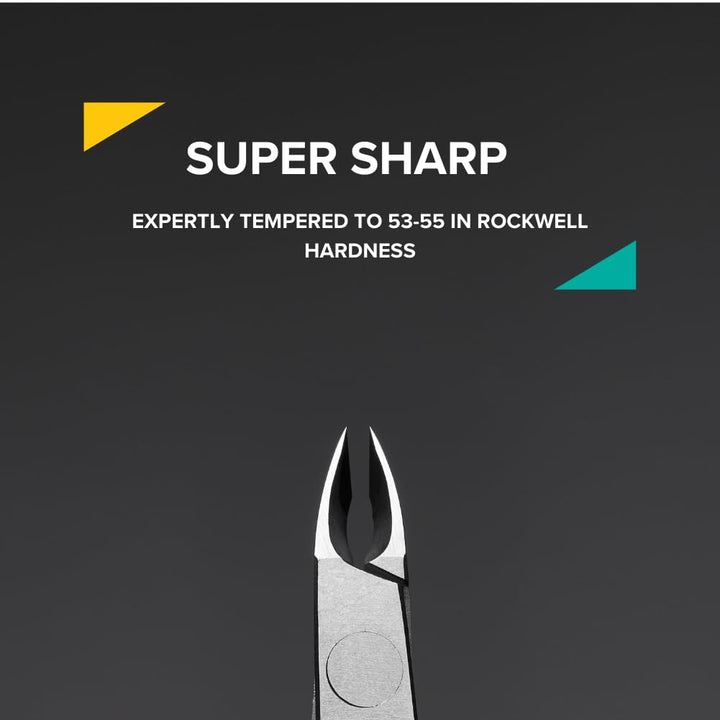 Double Spring 6mm (Full Jaw) : Viba PROFESSIONAL Precision Surgical-Grade Stainless Steel Cuticle Nippers, French Handle D01, Double Spring, 6mm Jaw (Full Jaw)