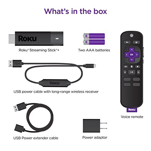 Streaming Stick+ | HD/4K/HDR Streaming Device with Long-range Wireless and Voice Remote with TV Controls