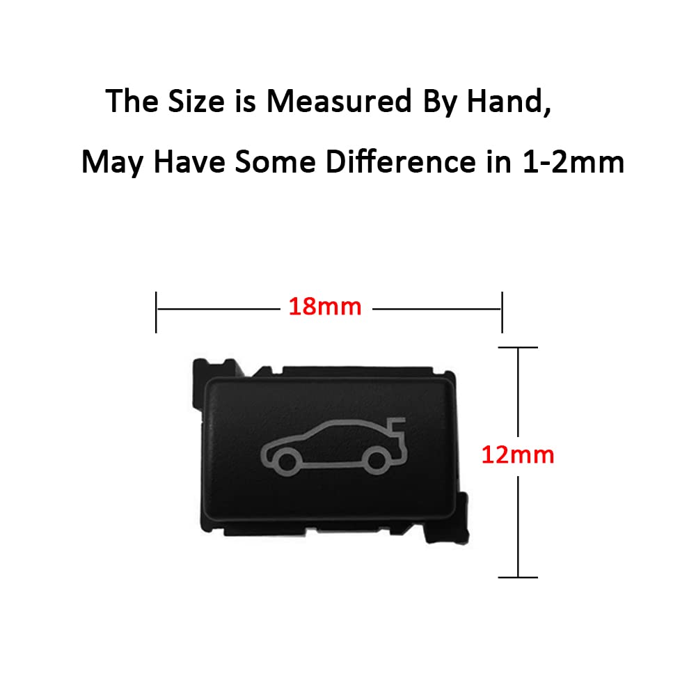 Trunk Release Button Cover for BMW 1 2 3 4 5 6 7 X1 X3 Z4 Series,Tailgate Rear Trunk Switch Cover for BMW E81/E82/E90/E60/E84/F01/F10/F11/F22/F23/F25/F30/F32