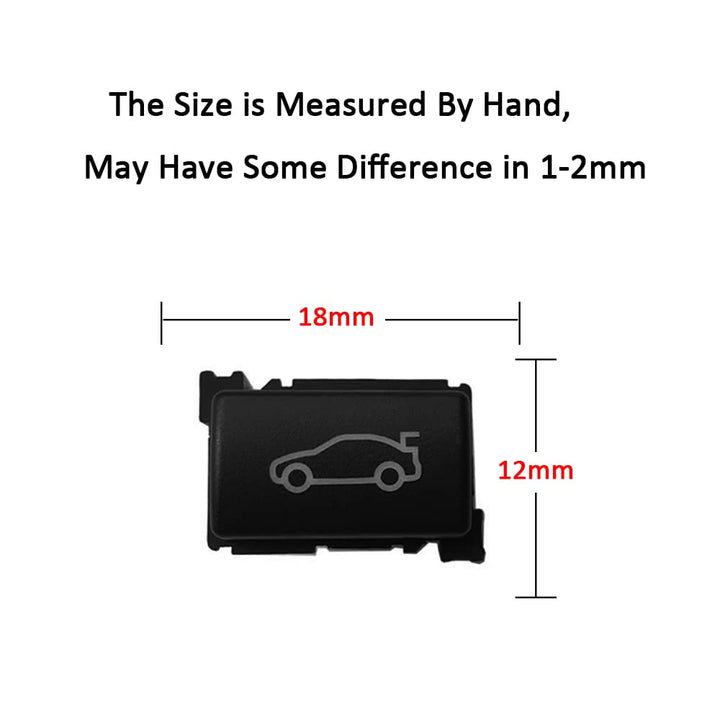 Trunk Release Button Cover for BMW 1 2 3 4 5 6 7 X1 X3 Z4 Series,Tailgate Rear Trunk Switch Cover for BMW E81/E82/E90/E60/E84/F01/F10/F11/F22/F23/F25/F30/F32
