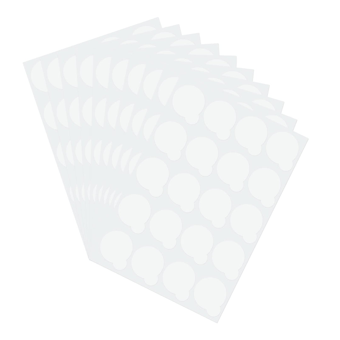 Eyelash Extension Adhesive Glue Pallet Sticker Pads,1-Inches Diameter (Small-200 Pads, 10 Sheets)