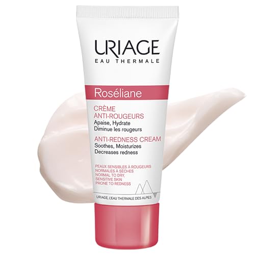 Roseliane Redness Relief Face Cream 1.35 fl.oz. | Hydrating Moisturizer for Sensitive Skin Prone to Redness | Soothes and Decrease visible Redness | Makeup Base, Non Comedogenic