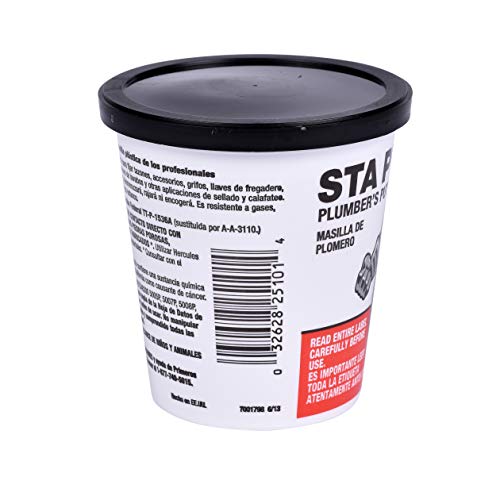 Hercules 14 oz. Superior Grade, 14 Ounce, Tan 25101 Sta Put 14-Ounce Plumbers Putty, Color