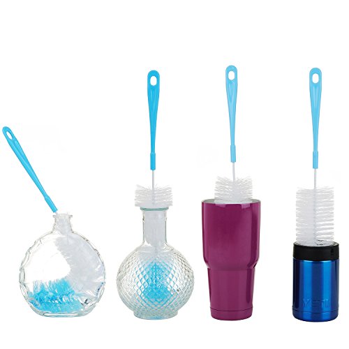 Polypropylene 17In Extra Long Bottle Cleaning Brush Cleaner For Washing Narrow Neck Beer, Wine, Kombucha, Thermos, Nalgene, Carafe, Yeti, S¡¯Well, Brewing Bottles, Hummingbird Feeder