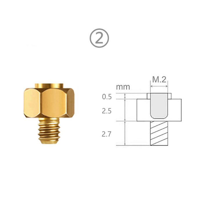 M.2 SSD Mounting Screws Kit for PS5 and Asus Gigabyte ASRock Msi Motherboards Copper(40pcs)