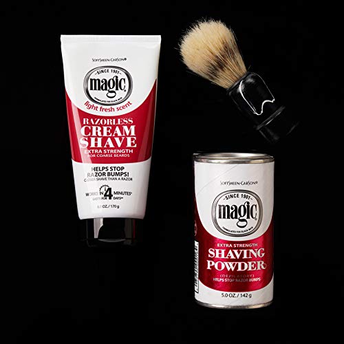 Magic Razorless Shaving Cream, Hair Removal Cream for Body Hair, Extra Strength Depilatory Cream, Works in 4 Minutes for Coarse Hair, 6 oz