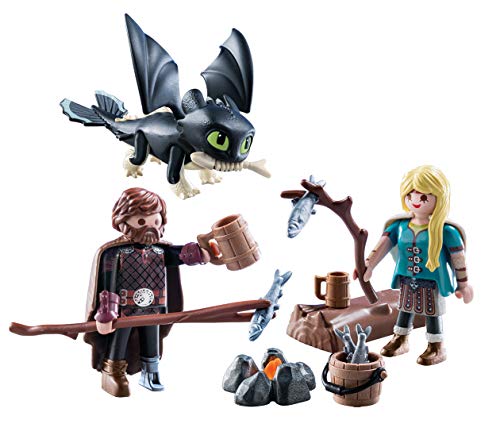 How to Train Your Dragon III Hiccup & Astrid with Baby Dragon Multicolor
