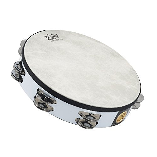 TA-5210-00 Fiberskyn Tambourine - Quadura White, 10