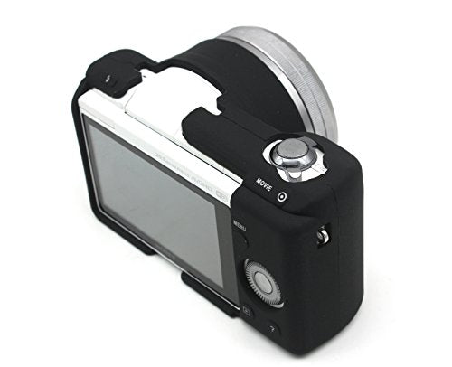 A5100 Camera Case, Flexible Camera Silicone Cover Protective Skin Shell for Sony Alpha A5000 A5100 Digital Camera, Black