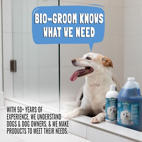 Bio-Groom Super Whitening Dog Shampoo – Whitening Pet Shampoo, Dog Bathing Supplies, Puppy Wash, Dog Grooming Supplies, Cruelty-Free – 12 fl oz 1-Pack