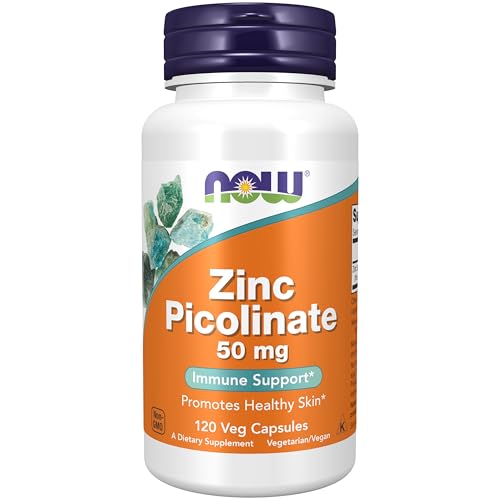 Supplements, Zinc Picolinate 50 mg, Supports Enzyme Functions*, Immune Support*, 120 Veg Capsules (Packaging may vary)