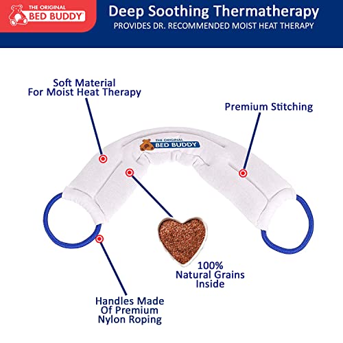 Bed Buddy 2 Pack Heat Pad and Cooling Neck Wrap - Microwave Heating Pad for Sore Muscles - Cold Wrap Pack for Aches and Pain, The Original Bed Buddy