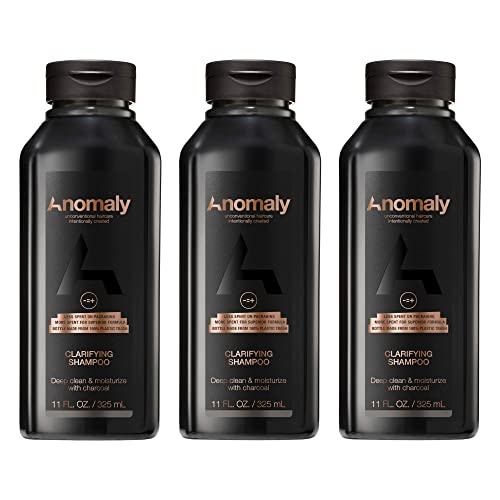 Vegan Eucalyptus Clarifying Charcoal Scalp Shampoo for Build Up | Sulfate Free & Paraben Free |for Women & Men| Eco Friendly Sustainable Packaging from Ocean Plastic, 11 fl. oz. (Pack of 3)