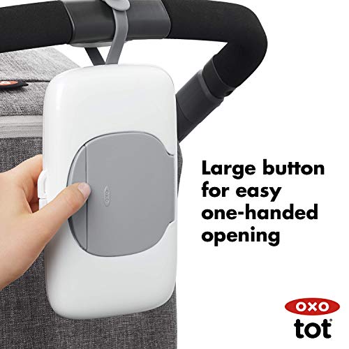 Tot On-The-Go Wipes Dispenser- Gray, 1 Count (Pack of 1)