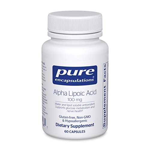Alpha Lipoic Acid 100 mg | ALA Supplement for Liver Support, Antioxidants, Nerve and Cardiovascular Health, Free Radicals, and Carbohydrate Support* | 60 Capsules