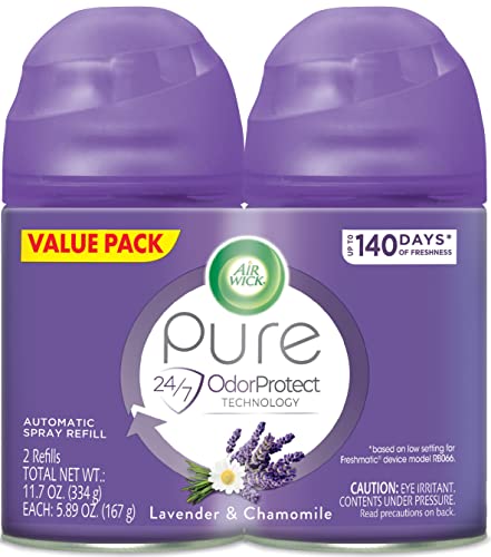 Automatic Air Freshener Spray Refill, 2ct, Lavender & Chamomile, Odor Neutralization, Essential Oils