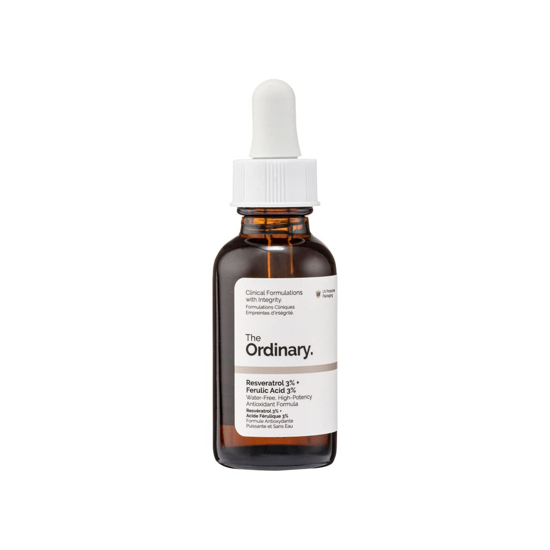 The Ordinary Resveratrol 3% + Ferulic Acid 3%, Antioxidant Serum for Anti-Aging, 1 Fl Oz