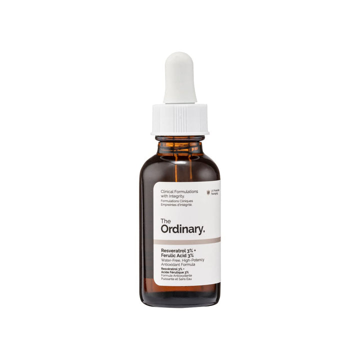 The Ordinary Resveratrol 3% + Ferulic Acid 3%, Antioxidant Serum for Anti-Aging, 1 Fl Oz