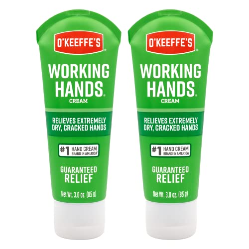Working Hands Hand Cream; Relieves and Repairs Extremely Dry Hands; 3 oz Tube; (Pack of 2)