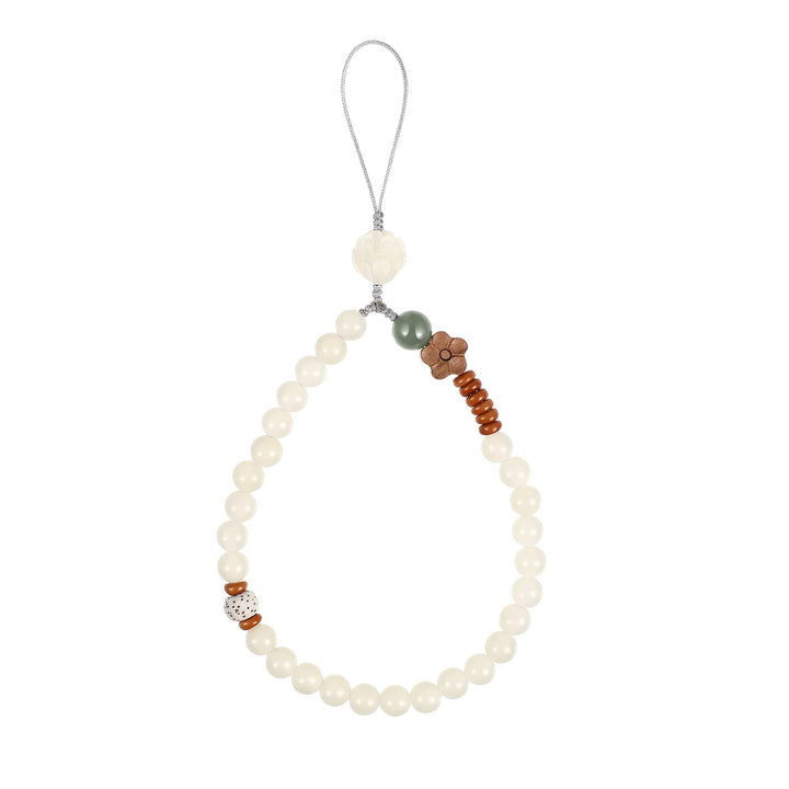 Buddha Beads Mobile Phone Strap Lanyard Keychain Hanging Pendant Chinese Style Phone Wrist Rope (Assorted Color)