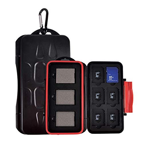EIGHTEENPCTGREY Photo CFexpress Card Case, Water Resistant, Impact Resistant, Safe and Easy to Carry fits 3 CFexpress Type B Card 6 SD Cards and 6 Micro SD Cards