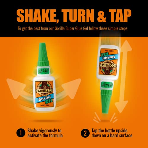 Super Glue Gel, 15 Gram, Clear, (Pack of 1)