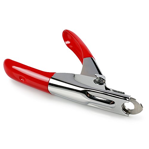 Dog Cat Pets Nail Clippers, Professional Pets Claw Trimmer with Free Nail File, Sharp Stainless Steel Blade, Sturdy Non Slip Handles - for Safe, Professional at Home Grooming