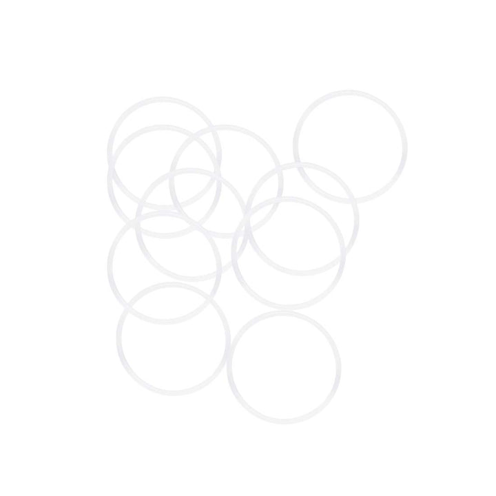 Silicone O-Rings, 32mm OD 29mm ID 1.5mm Width VMQ Seal Gasket for Compressor Valves Pipe Repair, White, Pack of 10