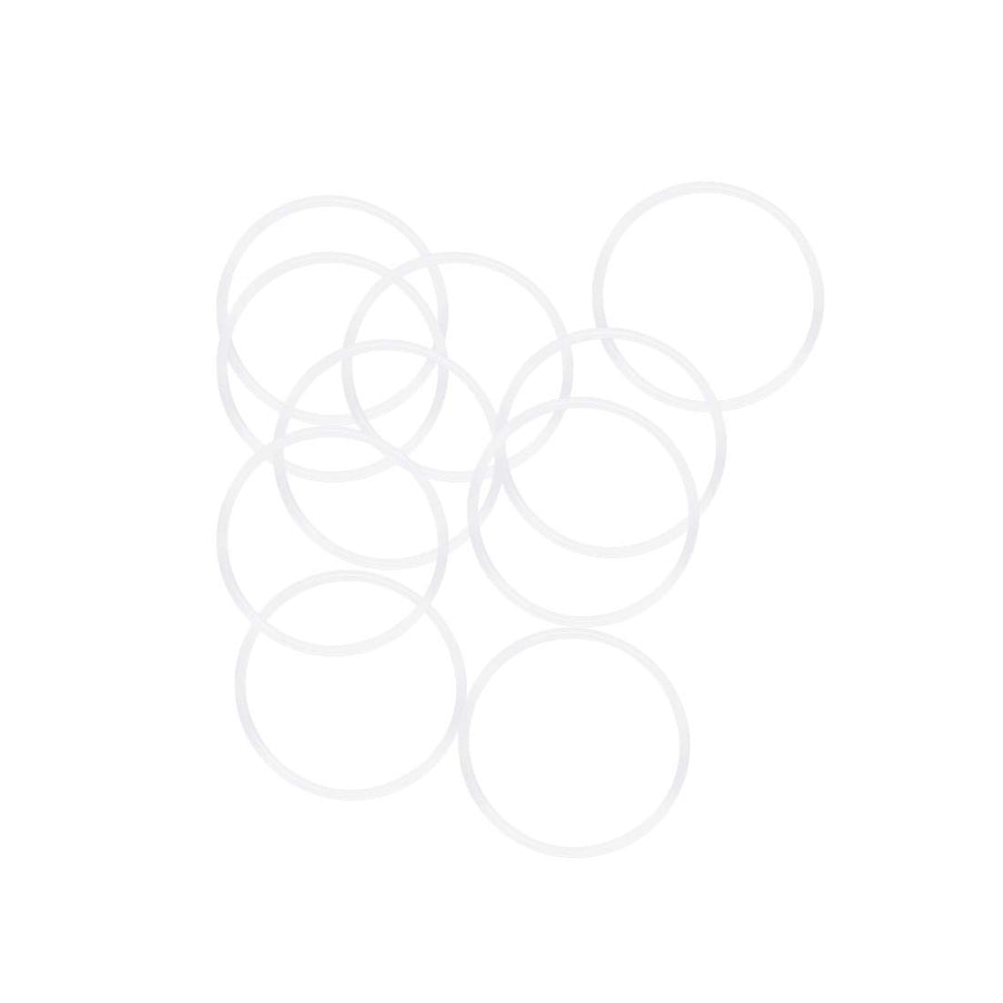 Silicone O-Rings, 32mm OD 29mm ID 1.5mm Width VMQ Seal Gasket for Compressor Valves Pipe Repair, White, Pack of 10