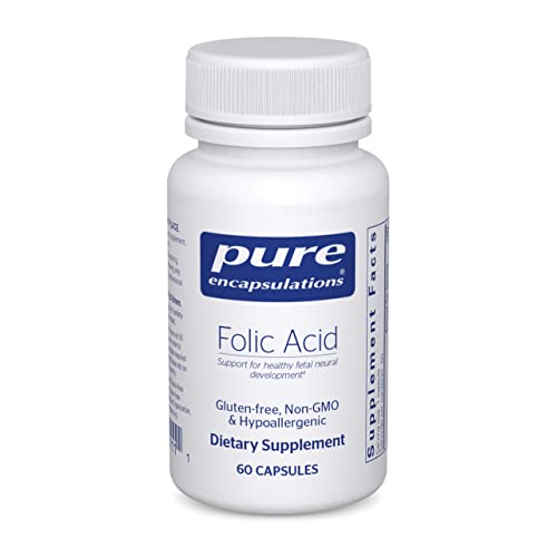 Folic Acid | Hypoallergenic Dietary Supplement | 60 Capsules