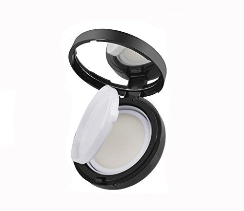 0.5oz 15ml Empty Luxurious Portable Air Cushion Powder Puff Box BB CC Liquid Foundation Cream Container Dressing Case Powder Cake Box with Air Cushion Sponge Powder Puff and Mirror (Black)