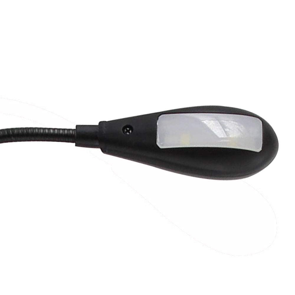 ® Bright LED USB Lamp Light Reading Lamp for Laptop Flexible Neck Black