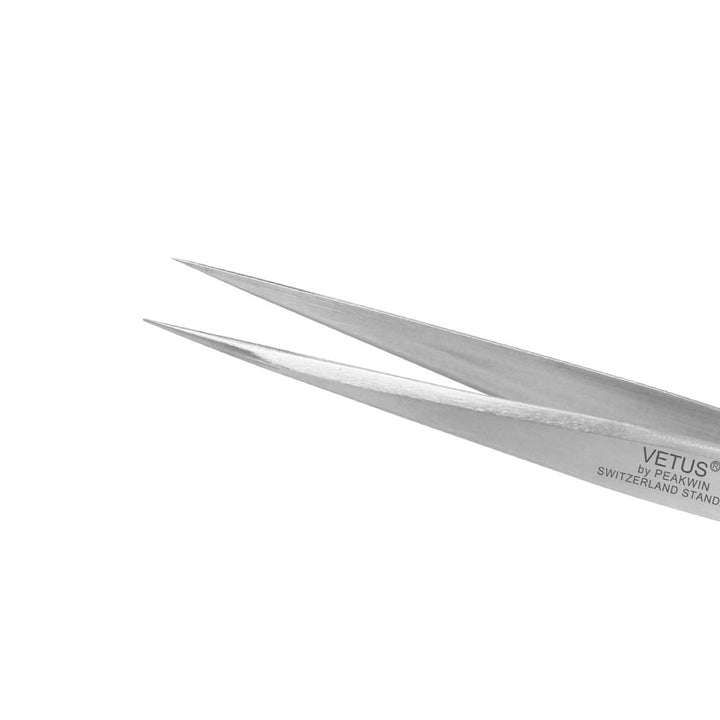 Tweezer Stainless Steel Non-magnetic Pointed Tip Professional Eyelash Eyebrow Switzerland Standard ST-16