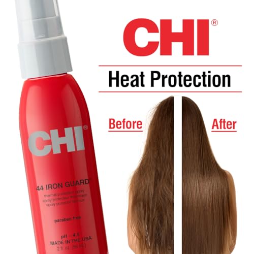 44 Iron Guard Thermal Protection Spray, Nourishing Formula Helps Resist Heat Damage to Hair & Tame Frizz, 2 Oz
