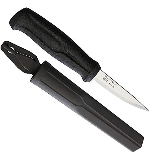 Woodcarving Basic Sandvik Stainless Steel Wood Carving Knife With Sheath, 3 Inch