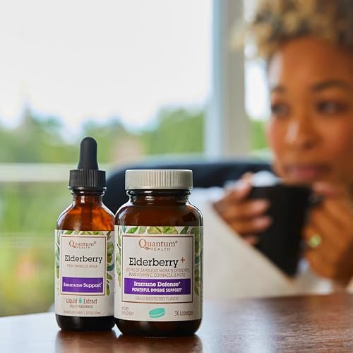 Health Elderberry+ Lozenges|Raspberry|Provides Powerful Immune Support|Formulated with Echinacea and Vitamin C|36 Count